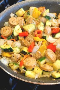 skillet sausage & zucchini