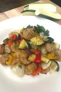 skillet sausage and zucchini