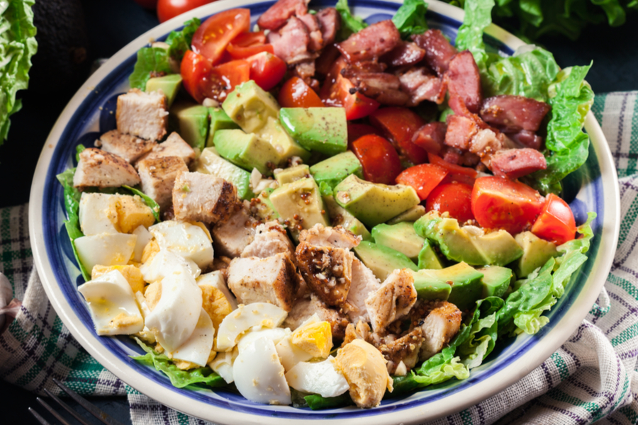 Easy Cobb Salad Recipe Made With Leftover Rotisserie Chicken 2639