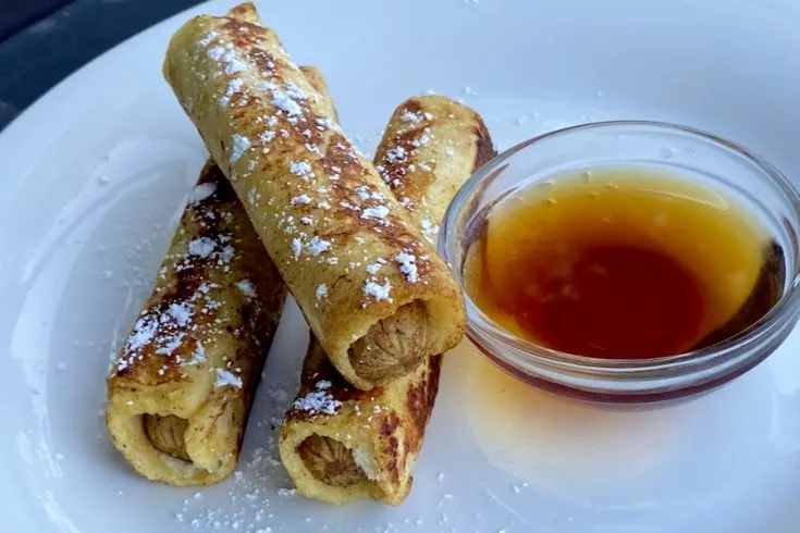 french toast sausage roll up