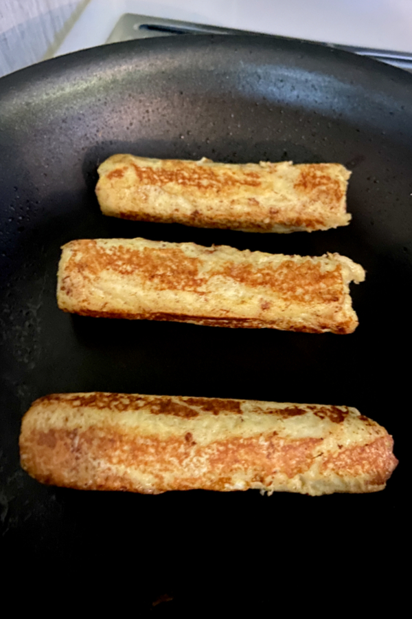Cooked French Toast Sausage Roll Ups 