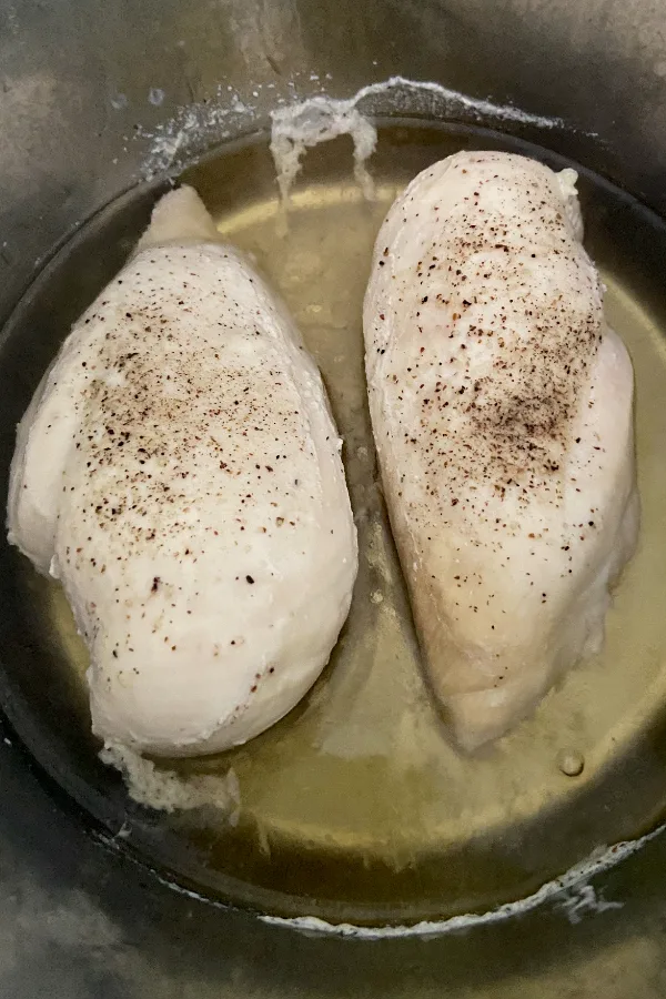 cooked chicken breasts