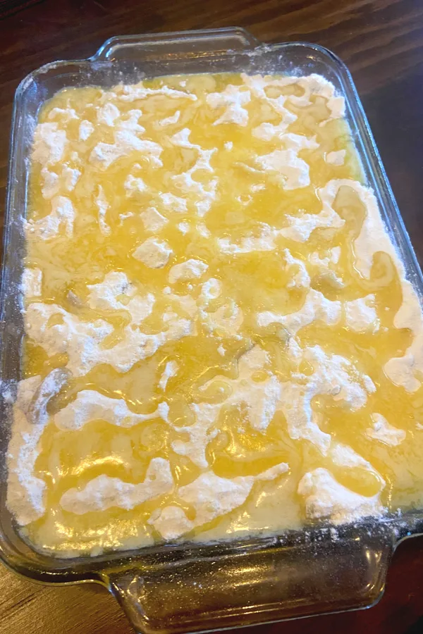 cake mix and butter 