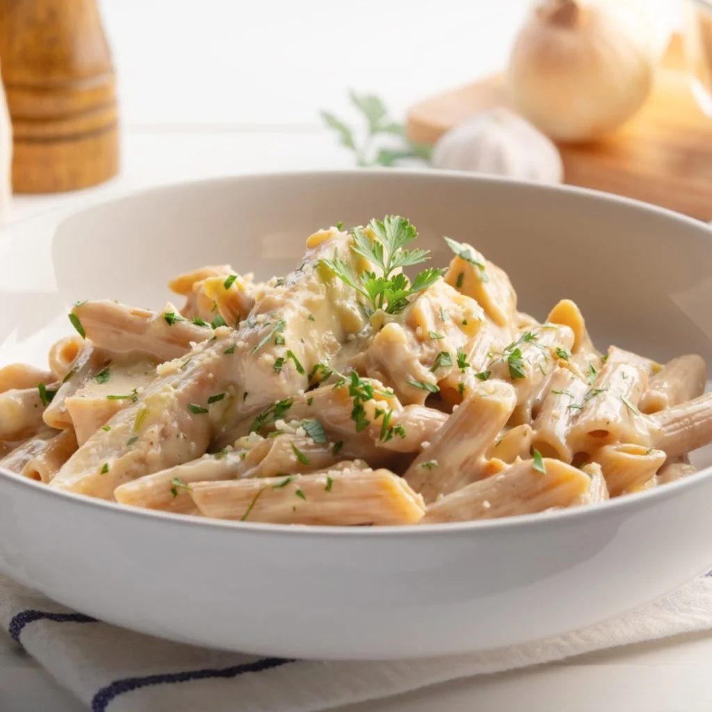 chicken alfredo penne pasta
