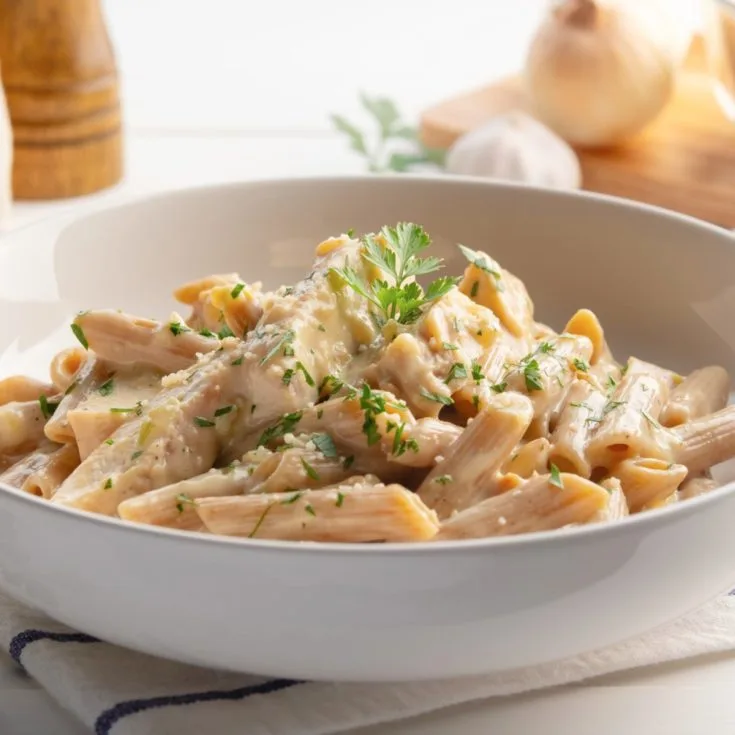 chicken alfredo penne pasta