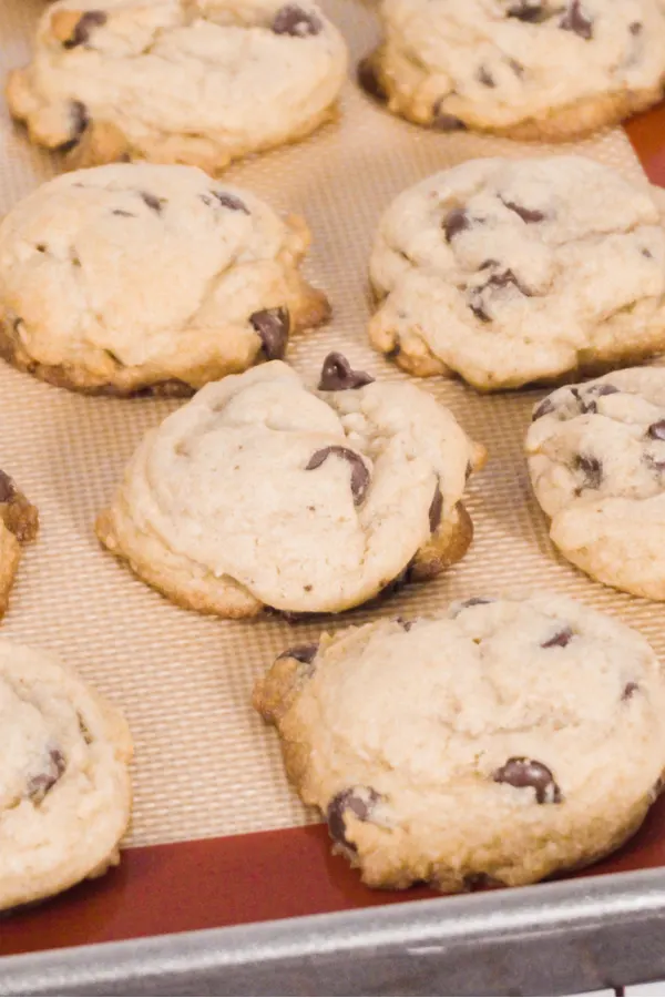 chocolate chip cookies baked 