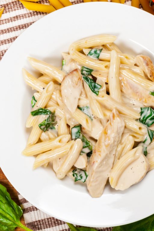 Easy Chicken Alfredo Recipe With Penne Pasta