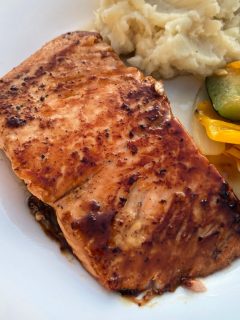 maple glazed salmon