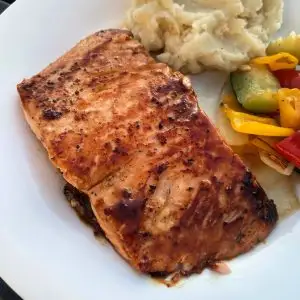 maple glazed salmon