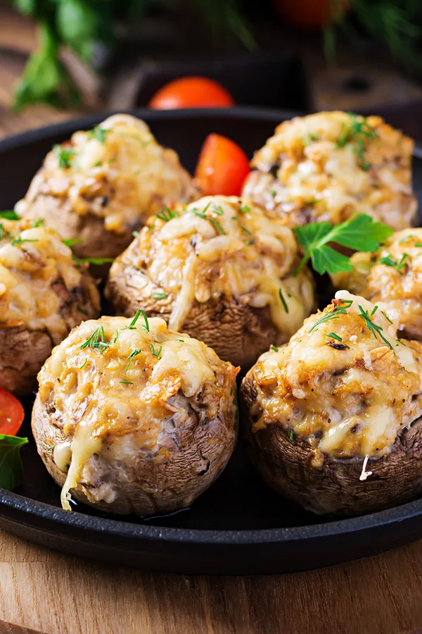 air fryer stuffed mushrooms