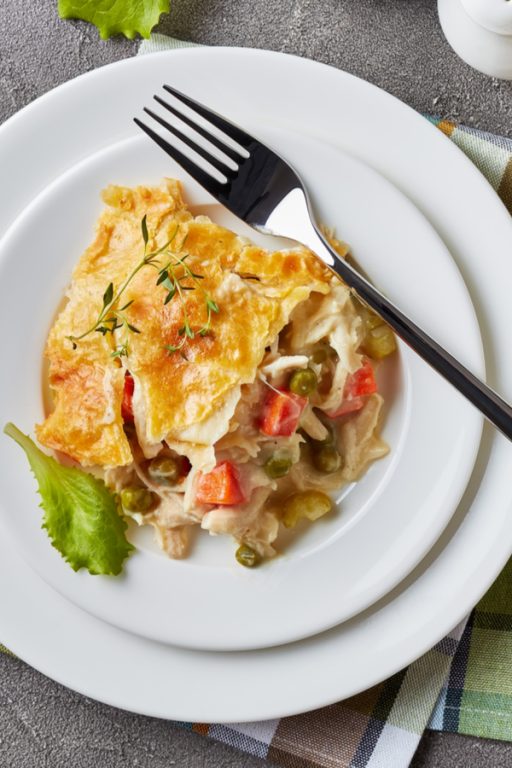 Chicken Pot Pie Casserole With Refrigerated Crescent Roll Dough