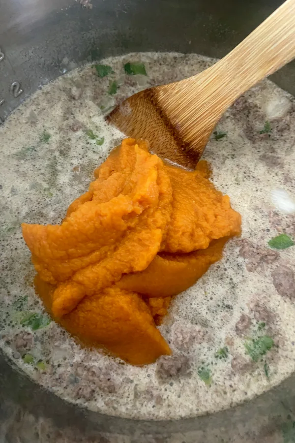pumpkin puree in chili 