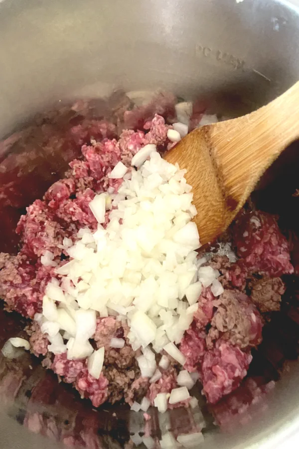 ground beef onion instant pot 