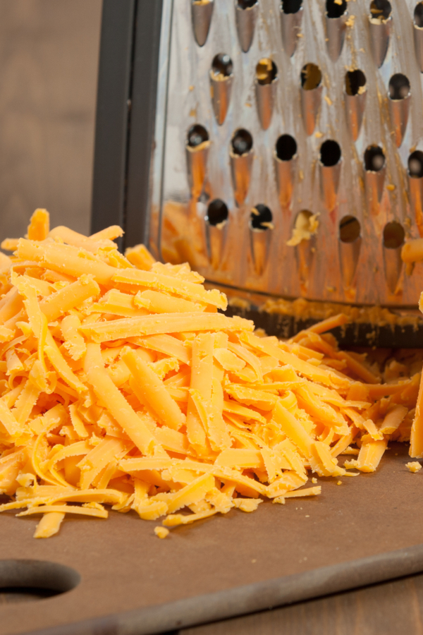hand shredded cheese