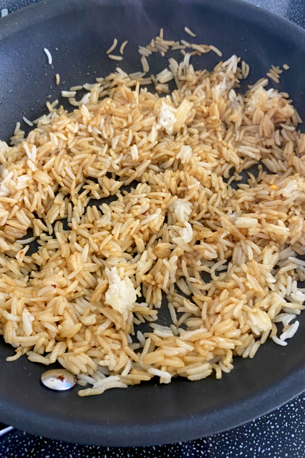 rice and teriyaki sauce 
