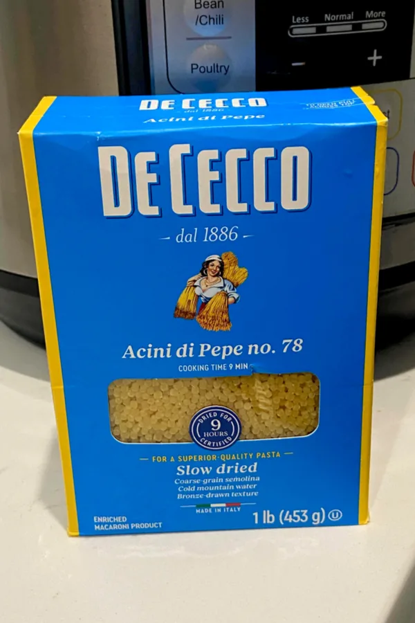 Acini di Pepe pasta 