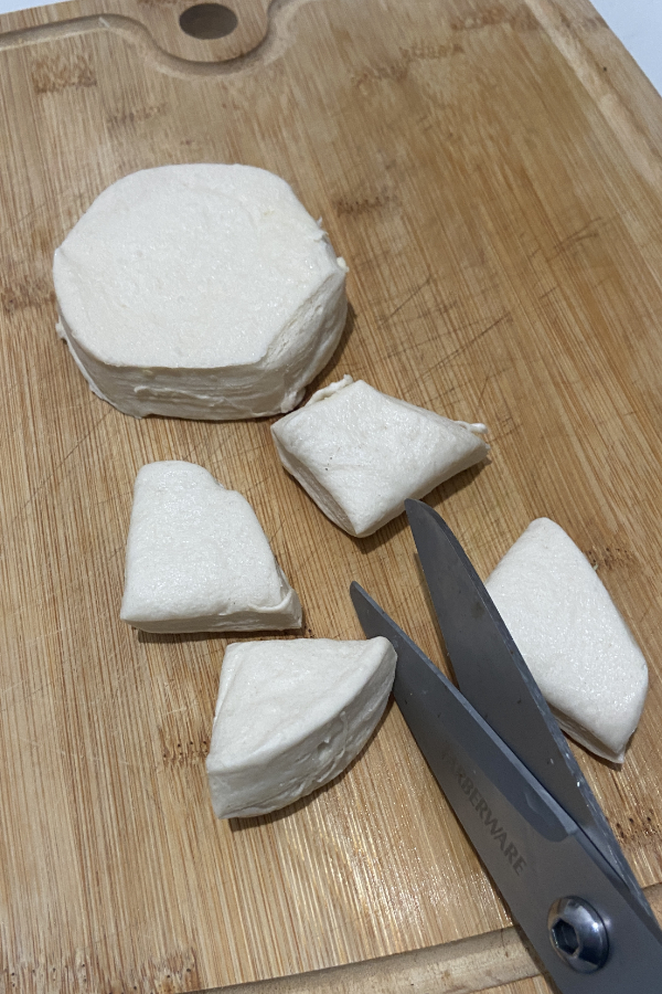 biscuit dough cut 