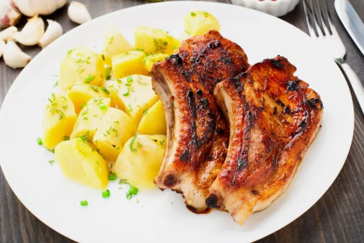 sheet pan pork chops and potatoes