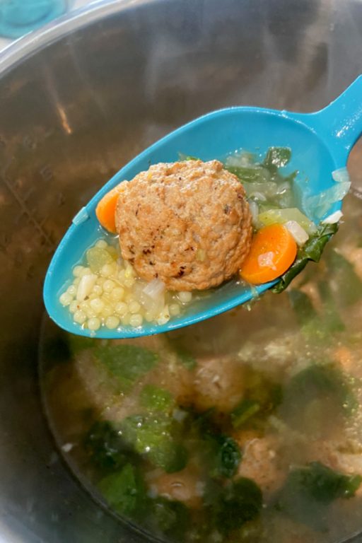 Instant Pot Wedding Soup Made Easy With Frozen Meatballs