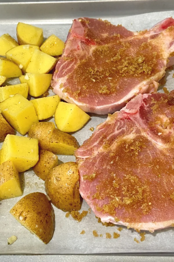 pork chops and potatoes