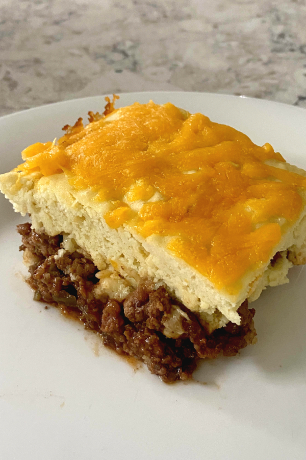 barbecue cheeseburger casserole