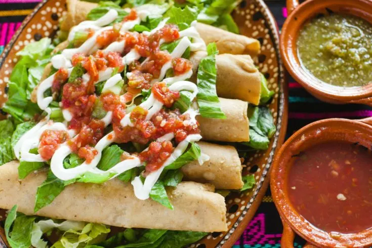 air fryer beef flautas