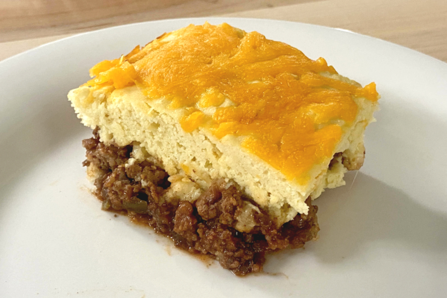 barbecue cheeseburger casserole