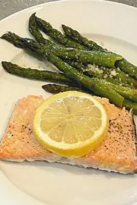 lemon pepper salmon and asparagus