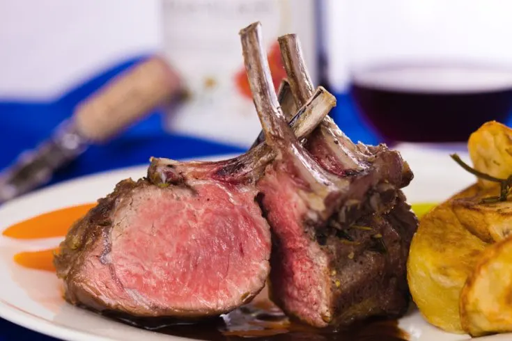 oven roasted rack of lamb