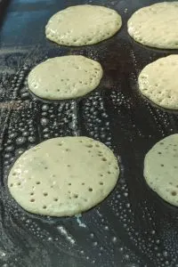 pancakes cooking