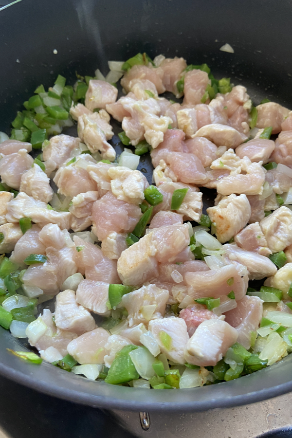 chicken and green peppers