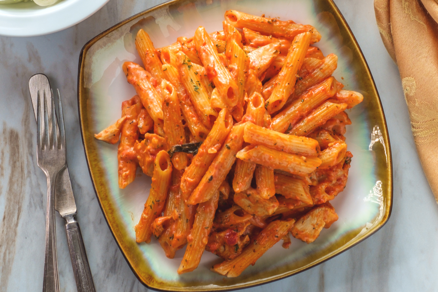 Penne Alla Vodka Recipe With Chicken And Spinach