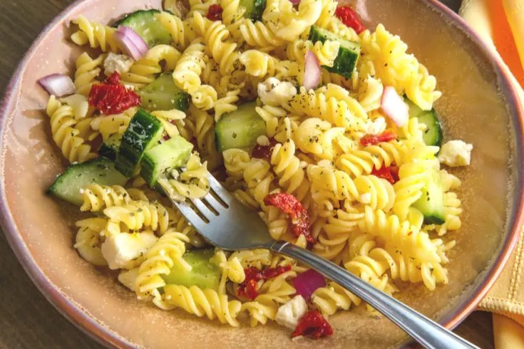 featured Zesty Italian pasta salad
