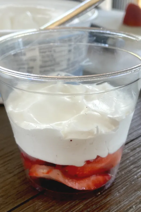 strawberries and whipped topping 