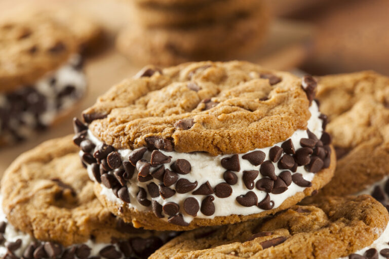 chocolate chip ice cream sandwiches