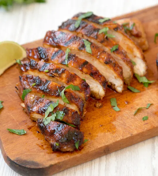 sliced grilled pork tenderloin