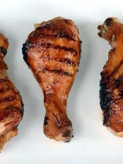 grilled barbecue chicken legs