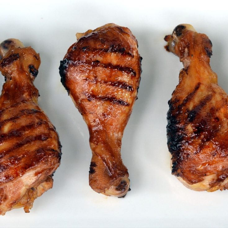 grilled barbecue chicken legs