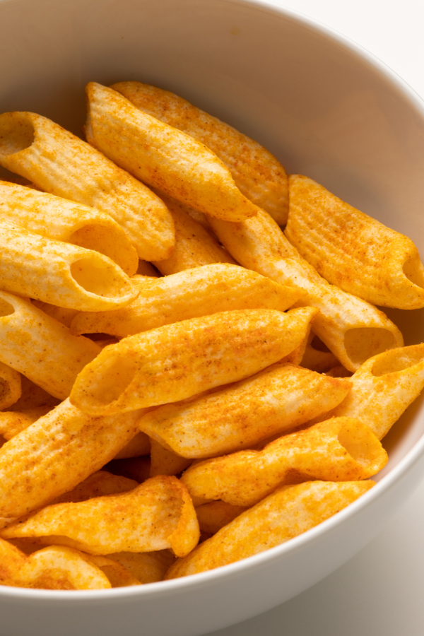 penne pasta chips