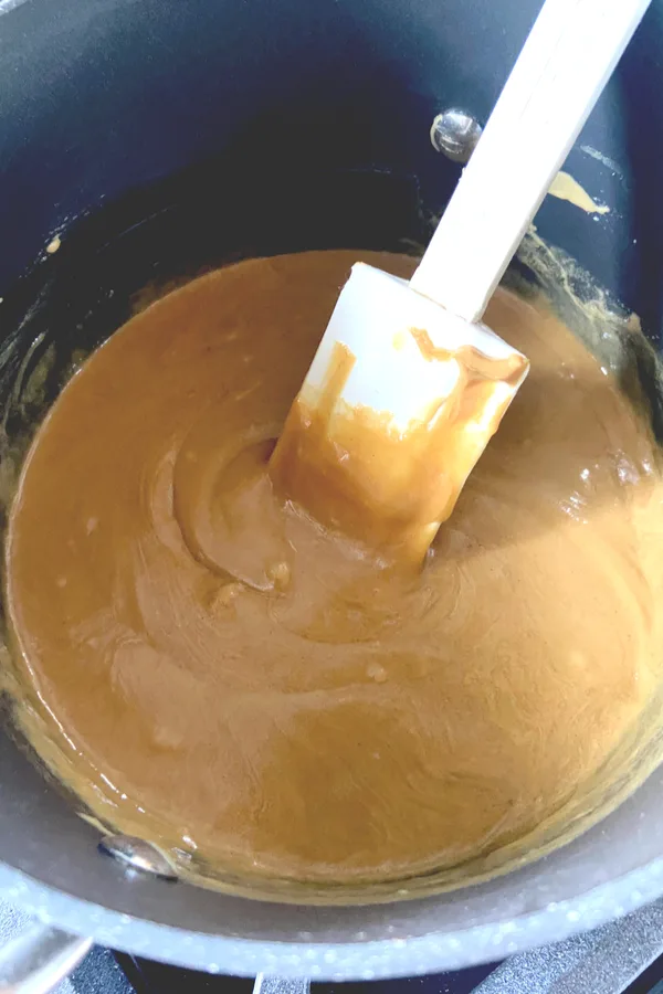heating peanut butter and honey