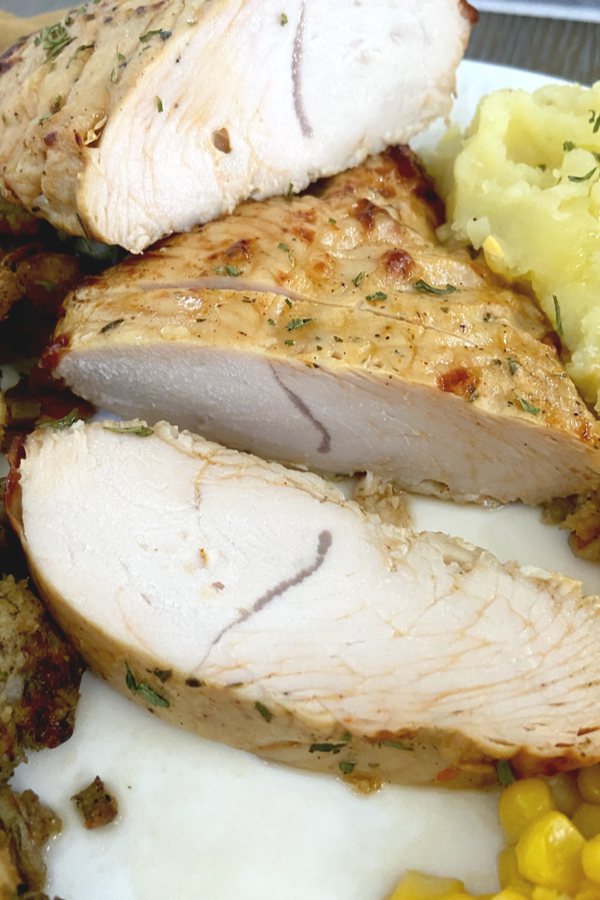 air fryer turkey breast tenderloin sliced 