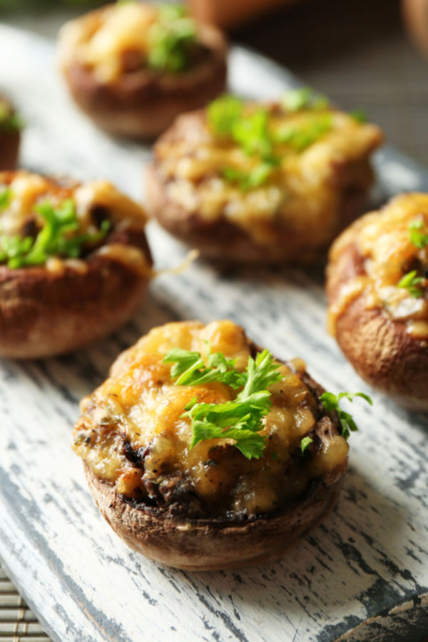 sausage and cheese stuffed mushrooms 