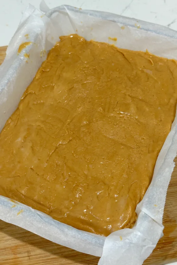 parchment paper in baking dish 
