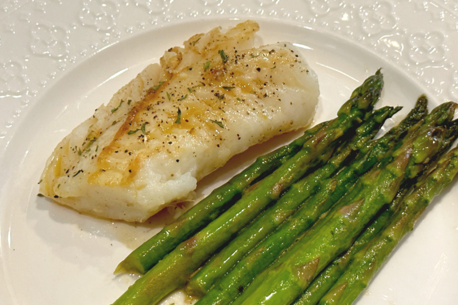Garlic Butter Cod & Asparagus Recipe