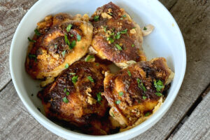 crock pot lemon garlic chicken thighs