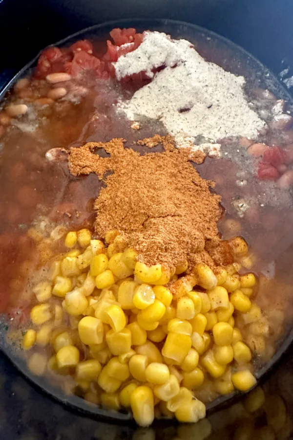 corn taco seasoning and dry Ranch dressing seasoning