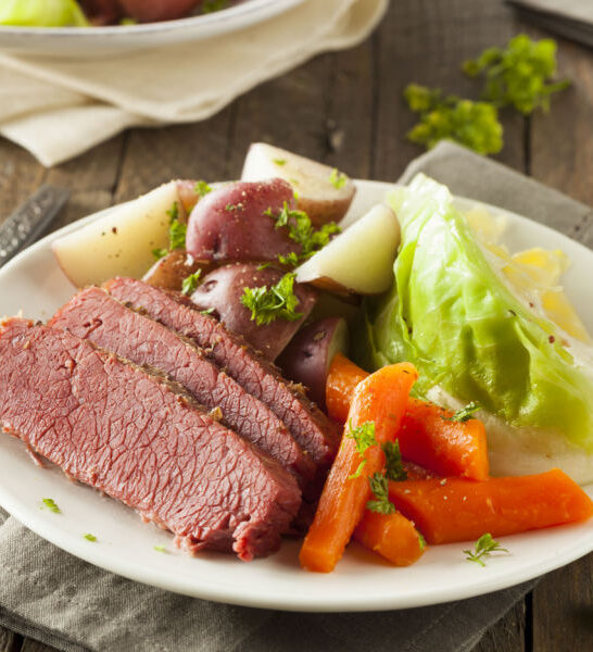 oven baked corned beef and cabbage