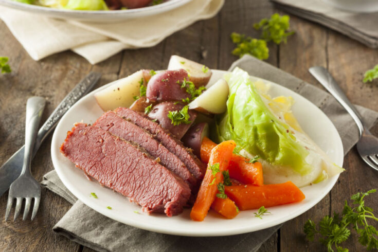 oven baked corned beef and cabbage