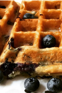 homemade blueberry waffles