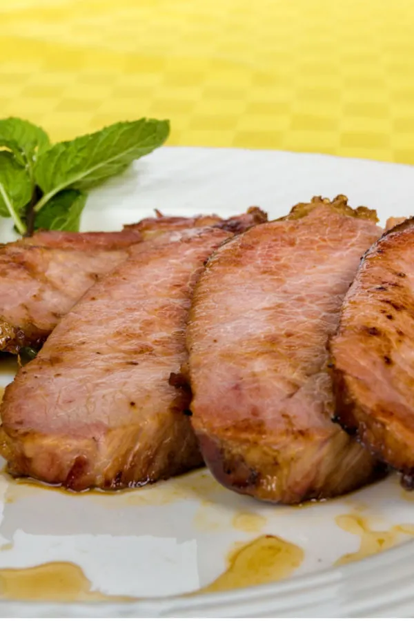 pork chops on plate